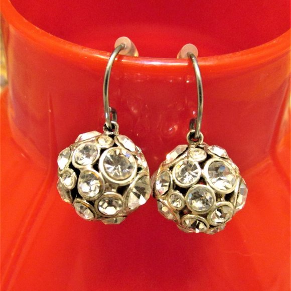 Large Ball Earrings - Picture 2 of 3